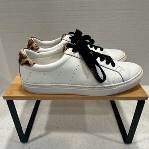 COPY - J. Crew Saturday sneakers with leopard calf hair detail. Women’s 8.